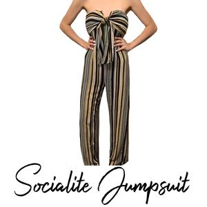 Socialite Front Tie Jumpsuit